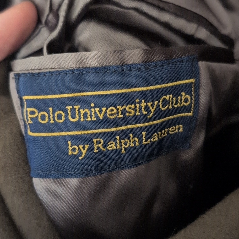 Polo University Club By Ralph Lauren Brown Wool Long Length Coat Vintage - Picture 2 of 10